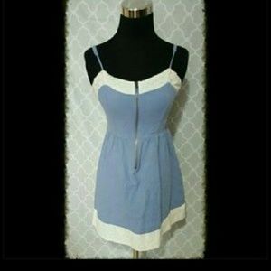 Modcloth blue & white dress